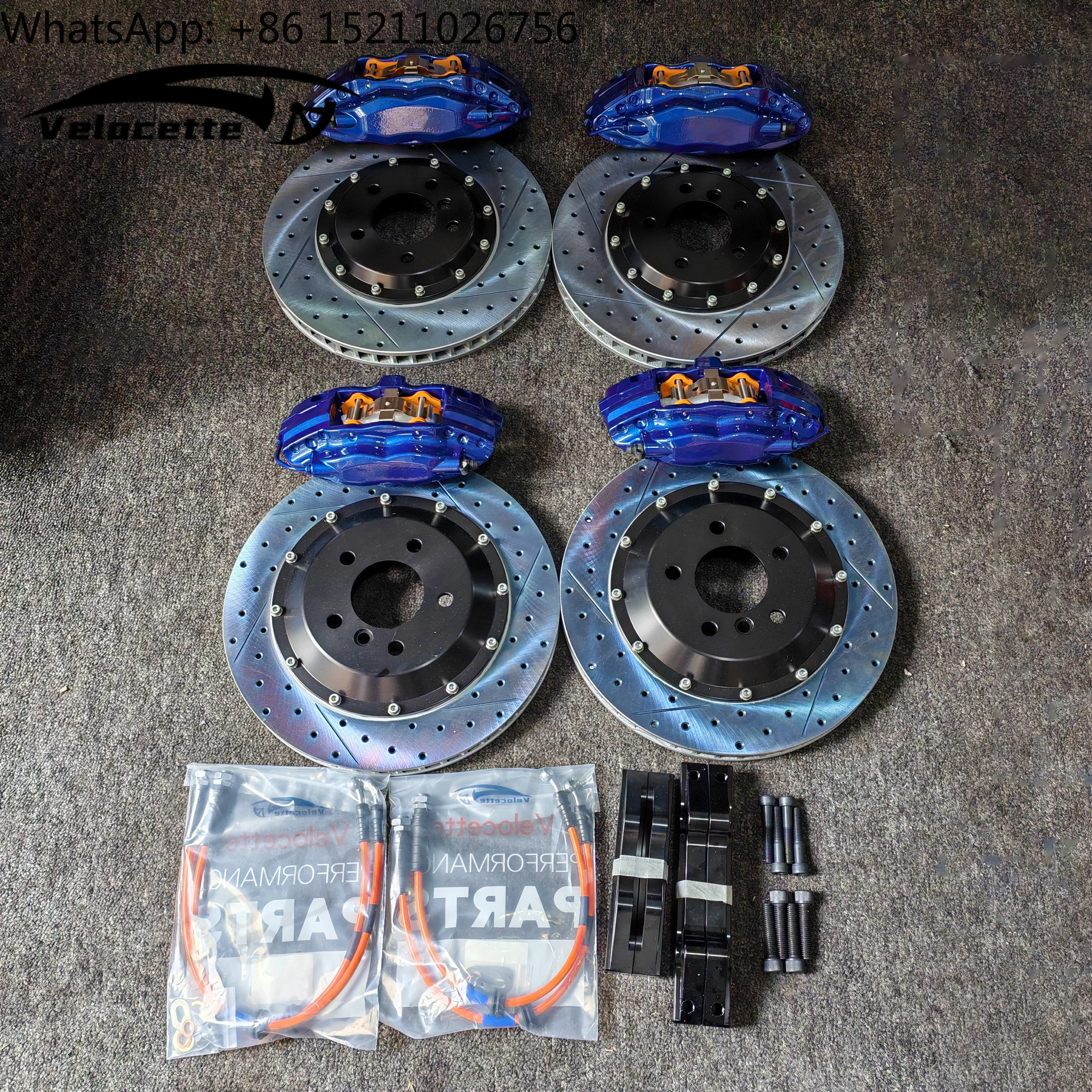 

Автомобильный суппорт с цветным логотипом, 4-поршневой большой тормозной суппорт, набор 355, ротор для BMW E46