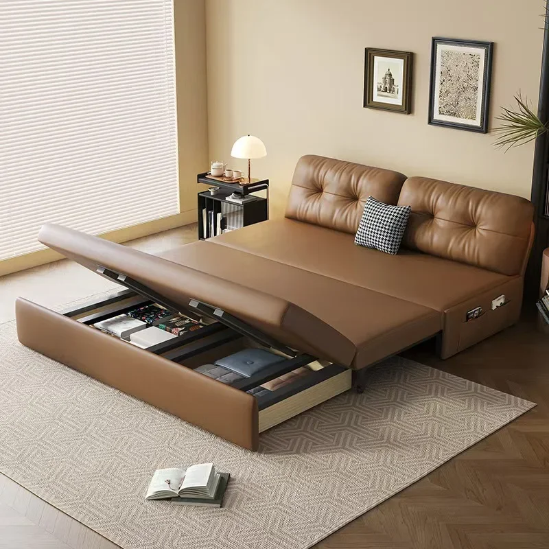Cat scratching skin foldable sofa bed dual purpose, small apartment living room balcony multi function, nap