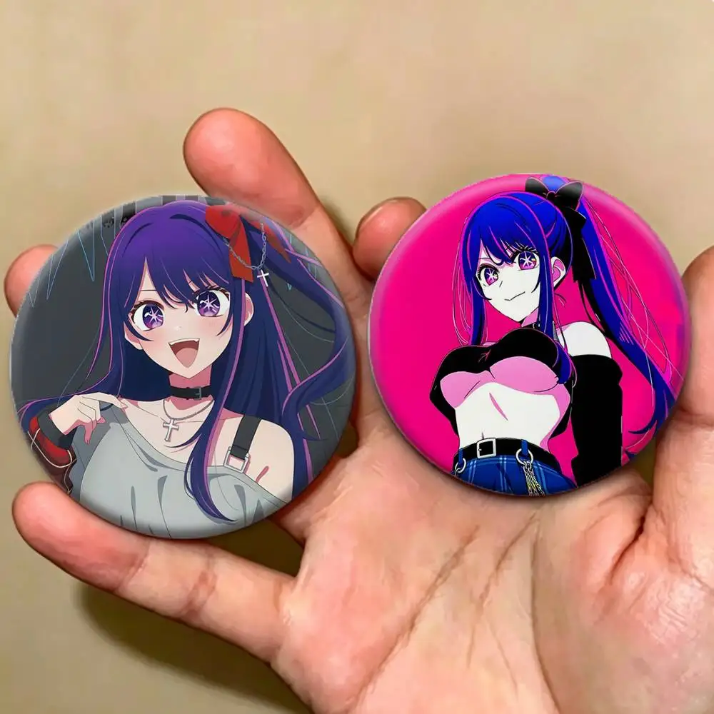 CUTE A-Ai Hoshino  Badges Creative Tinplate Button PinsBrooch Badge Clothes Backpack