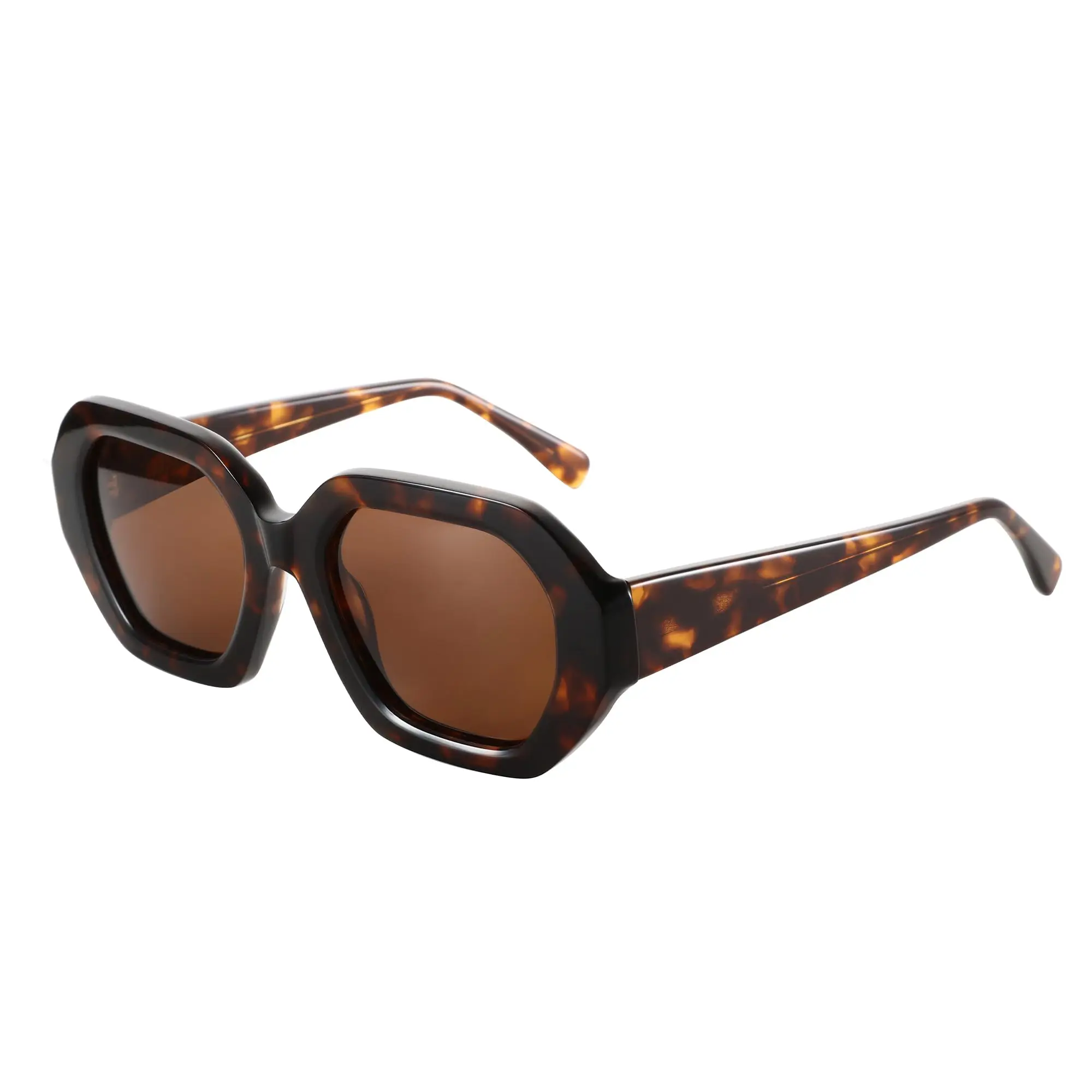 ZENOTTIC Trendy Polarized Sunglasses for Women: Designer Hexagon Sun Glasses for Ladies - Retro Shades with UV400 Protection
