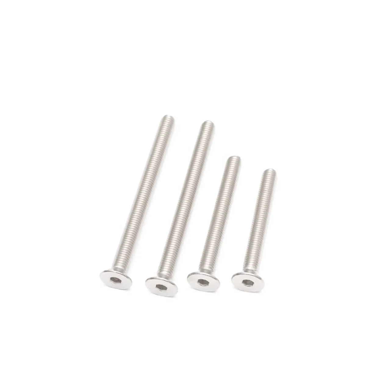 304 Stainless Steel Extended Countersunk Head Hex Screw/Flat Cup Bolt M2.5M3M4M5M6M8