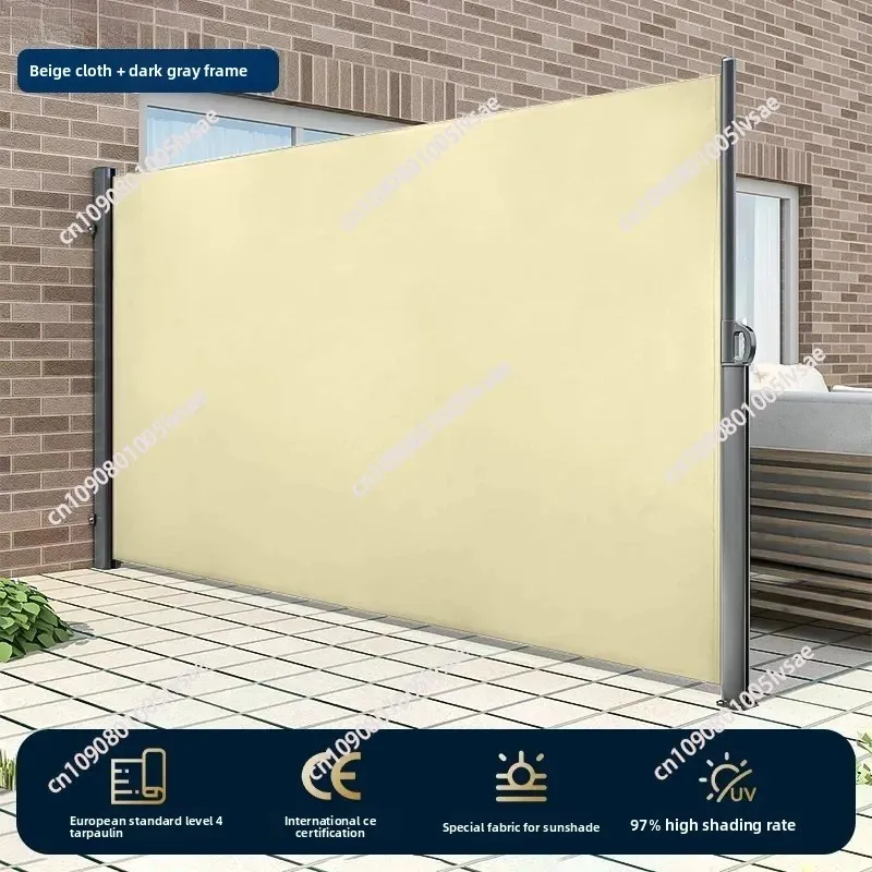Custom Patio Folding Wind Vertical Retractable Sun Side Awning Outdoor Screen