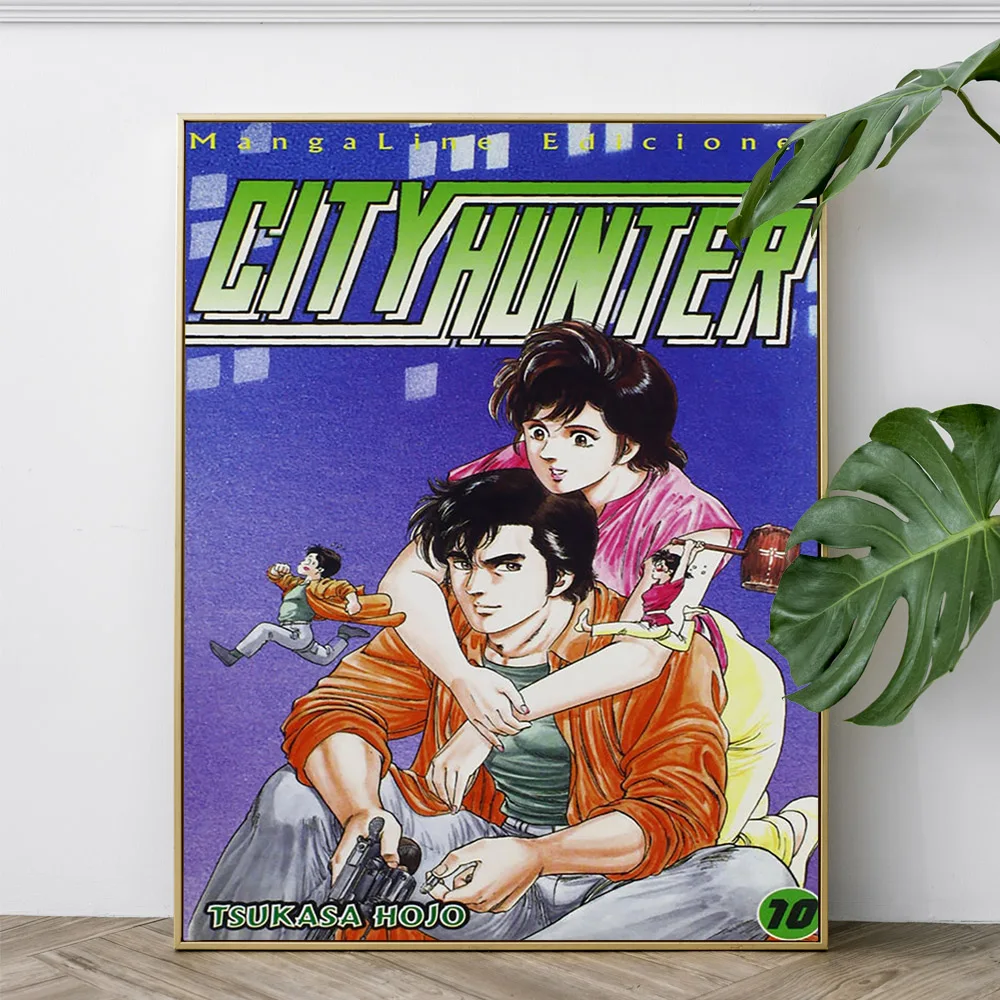 City Hunter Classic Anime Cartoon Poster Manga Print Art Canvas Painting Otaku Room Decor Wall Stickers