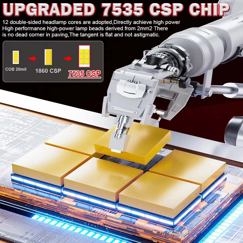 5000000LM H4 H7 LED Canbus K6C سيارة العلوي 4500 واط H11 H3 880 881 H27 H1 H8 9005 HB3 9006 HB4 9012 HIR2 H9 7535 CSP مرحبا/لو شعاع