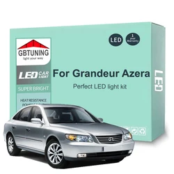 18Pcs Cars Accessories For Hyundai Grandeur Azera TG 2005 2006 2007 2008 2009 2010 2011 Canbus LED Interior Light Bulb Tools