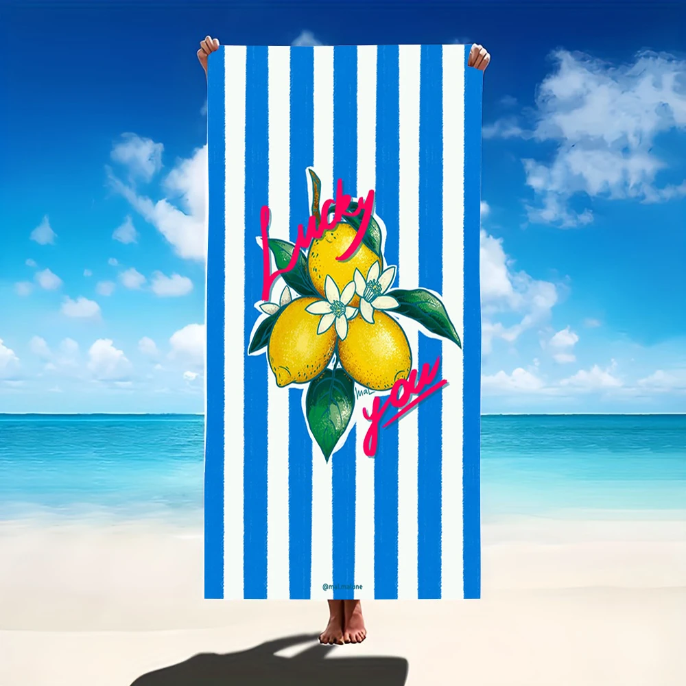 Amalfi Lemon Beach Towel - Italian 