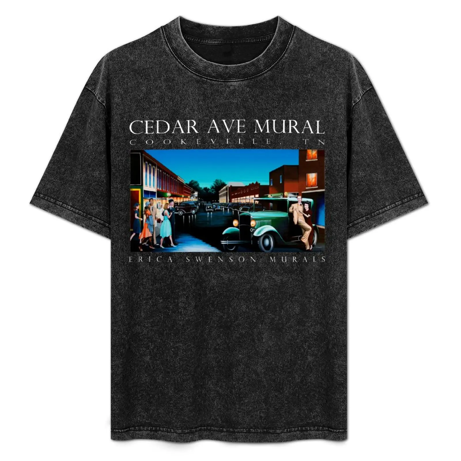

Cedar Ave Mural Cookeville, TN T-Shirt graphic t shirts luxury designer korean fashion affliction shirts mens vintage t shirts