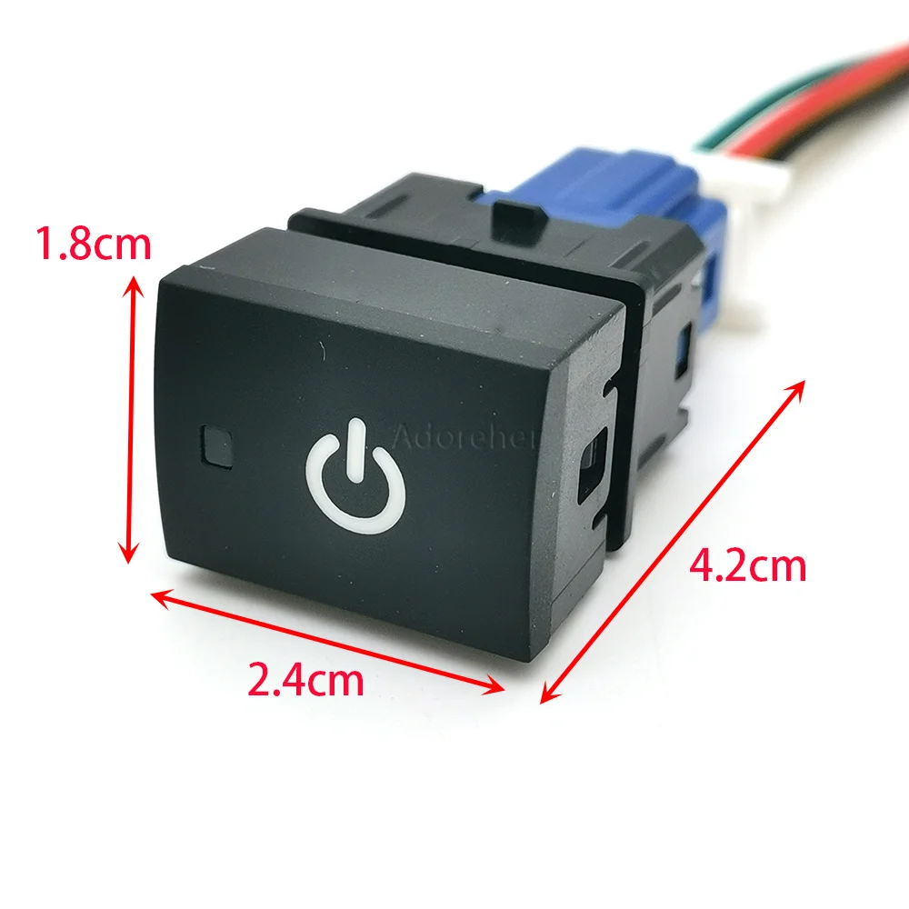 1PC Car Orange Light Front Rear Fog Light Camera Fan Music Horn Switch Button for Nissan X-Trail T33 X-terra Sylphy 2023 2024