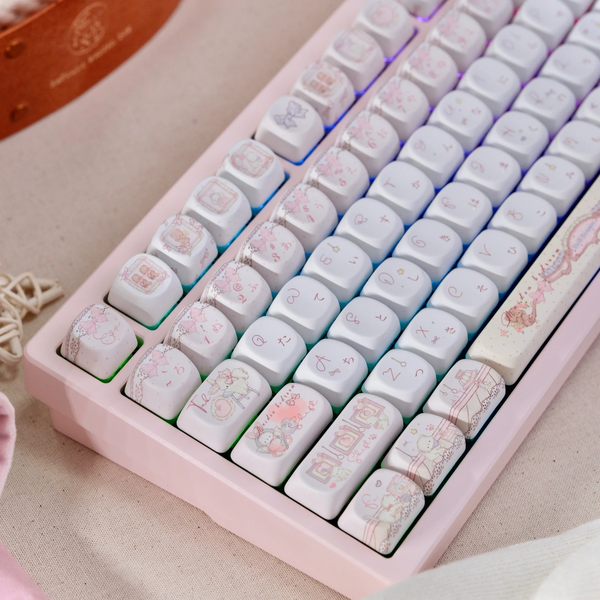 

139 Keys SOA Cherry Profiled PBT Double Shot Japanese Keycaps for MX