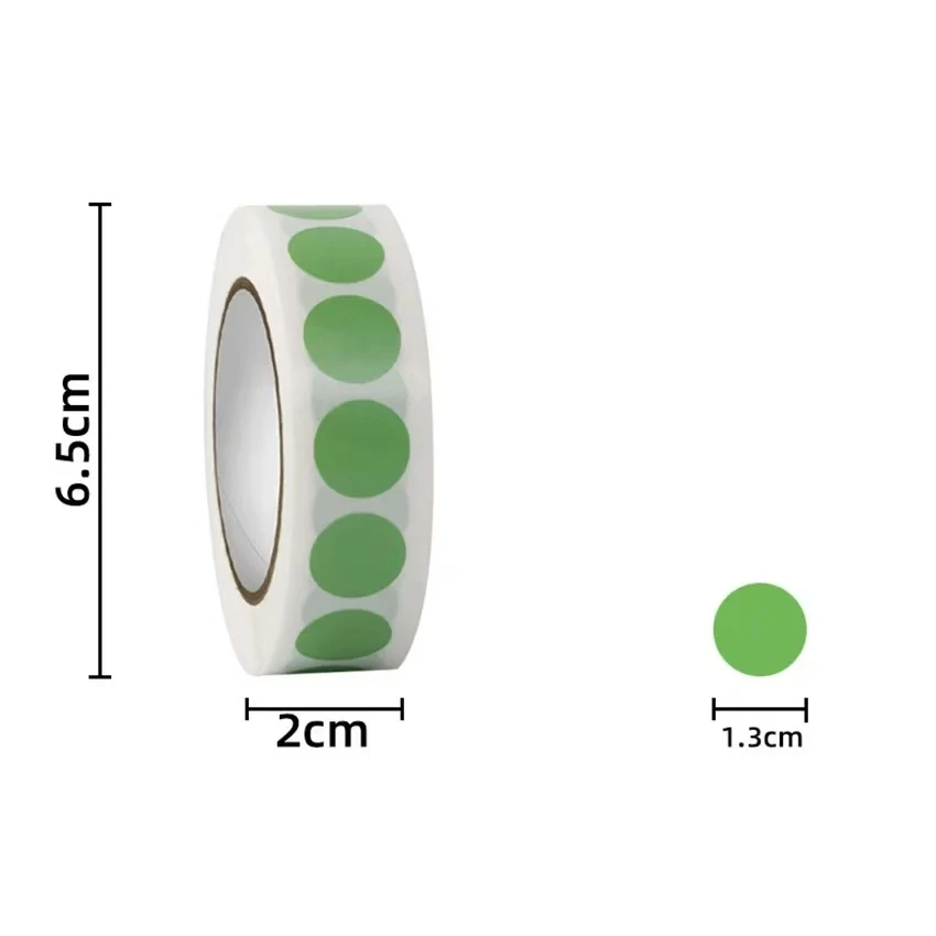 ملصقات نقطة برمز ملون مستدير ، ملصق صفاء ، ملصق قابل للإزالة ، تنظيم ملفات المستودعات ، تصنيف ملفات ، way way