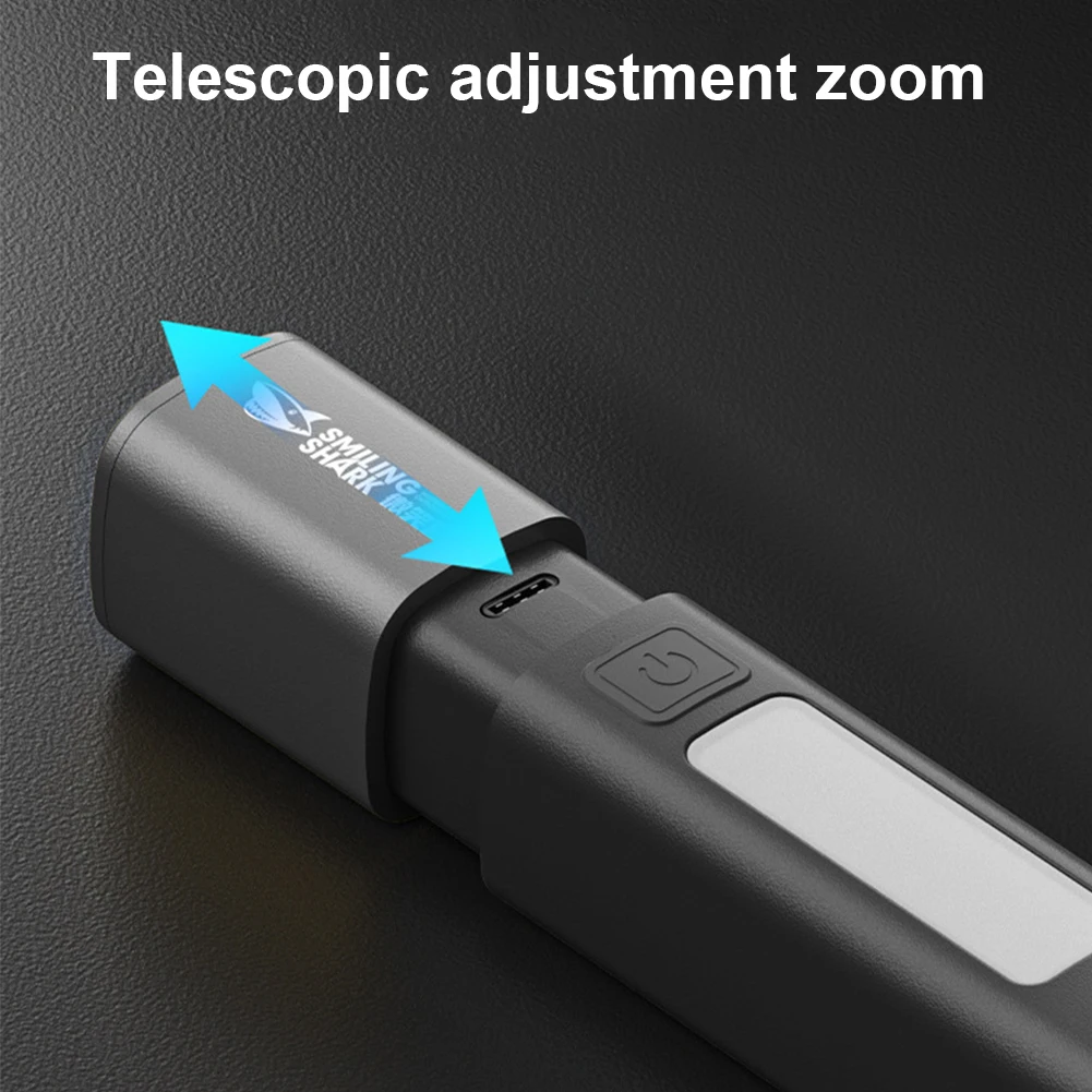 Lampe de poche super lumineuse avec chargement USB, lanterne d'urgence zoomable, banque d'alimentation pour les pannes de courant, lampe de poche injuste pour le camping, 3 vitesses