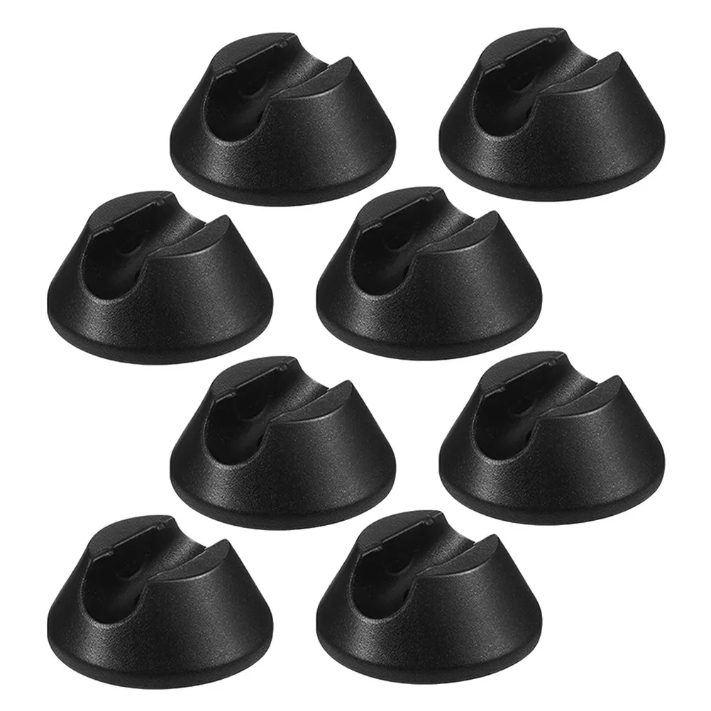 8Pcs Slot Rubber Chair Leg Sliders Anti-Slip Floor Protectors for Hardwood Carpet Furniture Protection Scratch Noise Reduction