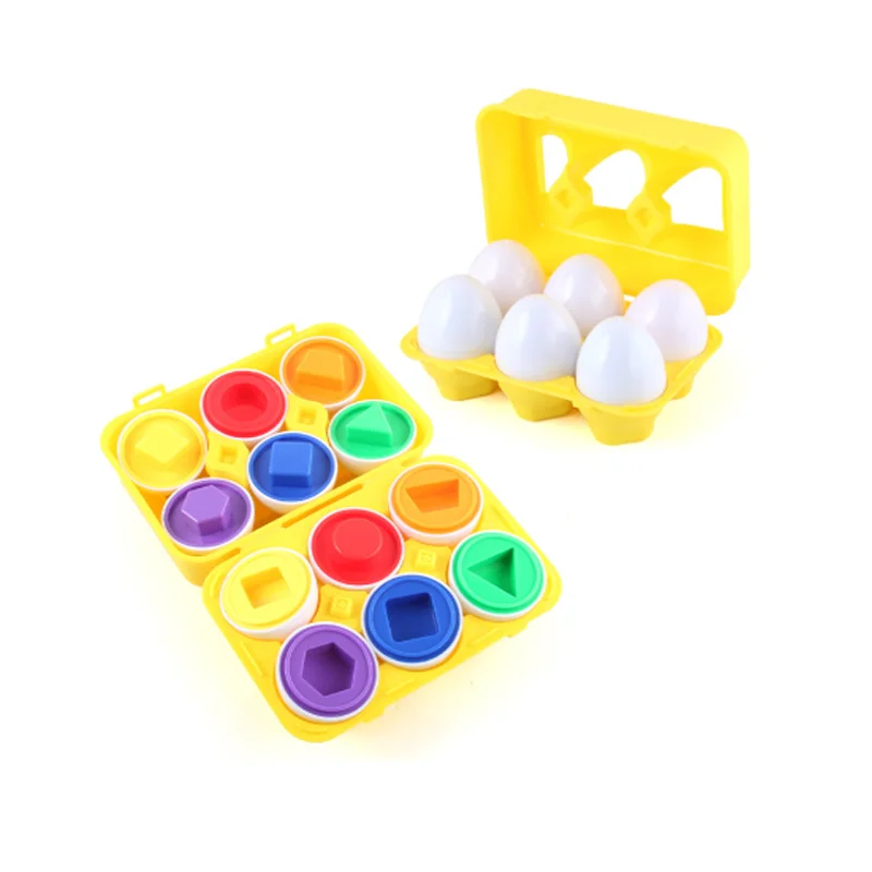 Huevo de aprendizaje para niños, juguete de reconocimiento de color, huevo a juego, juguetes de Pascua para bebés, juguete educativo de educación temprana