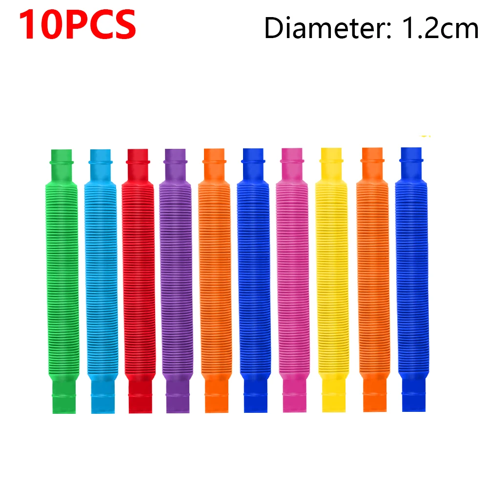 10-30PCS Bunte Teleskoprohren Zappeln Spielzeug Kunststoff Sensorische Pop Tubes Stress Relief Spielzeug Erwachsene Dekompression Kinder Spielzeug geschenke