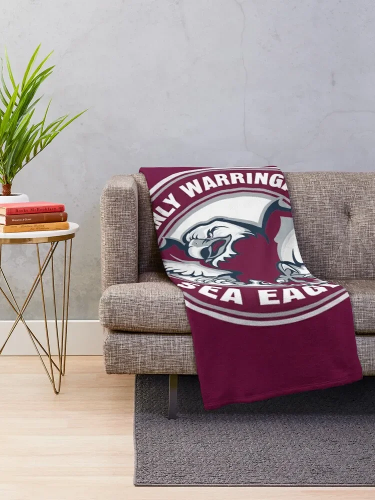 Manly Warringah Sea Eagles Throw Blanket Giant Sofa Plaid Blankets