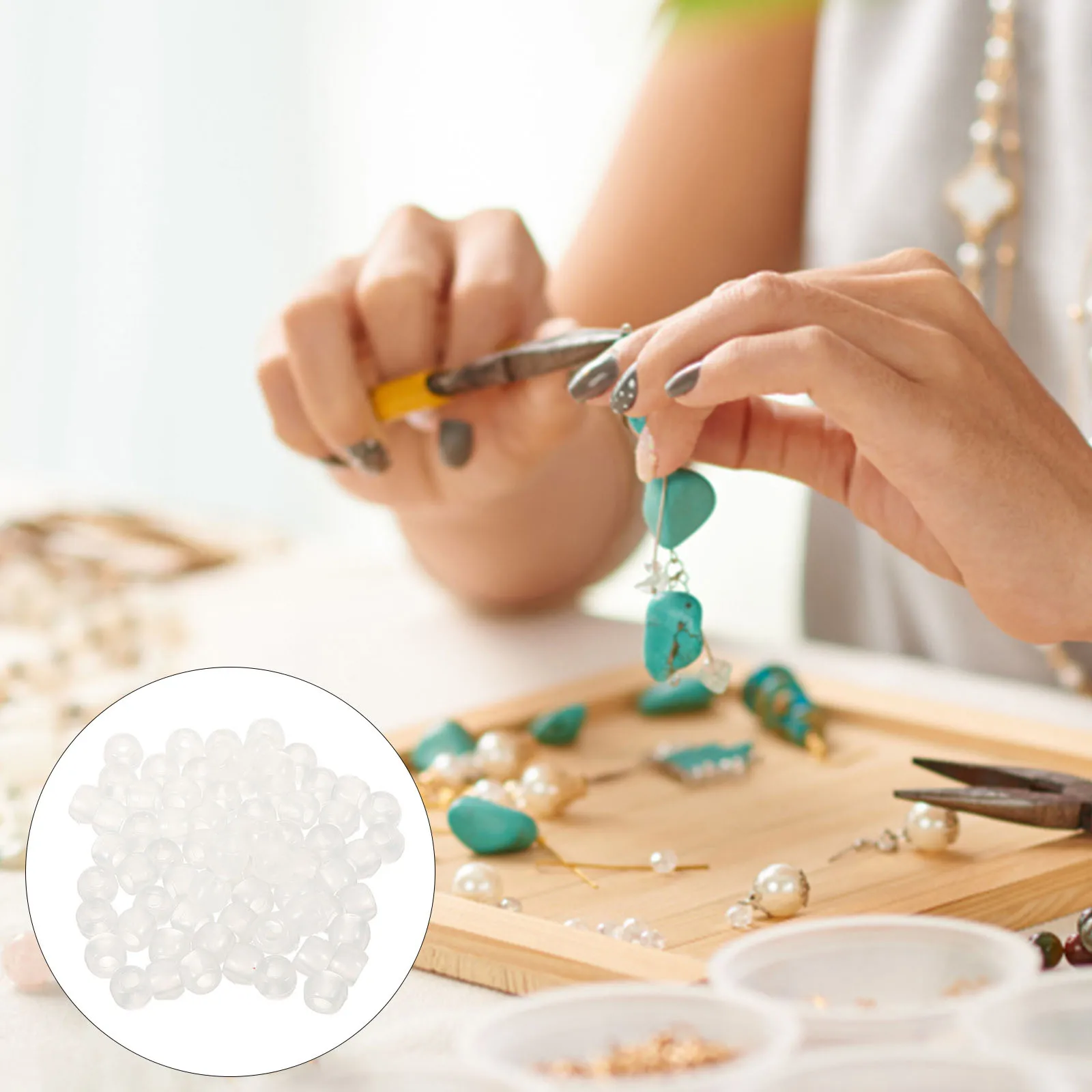 

Clear Plastic Plastic For Diy Jewelry Making Sun Multicolor Reactive Uv Beads Uv Beads 1000 Multicolor