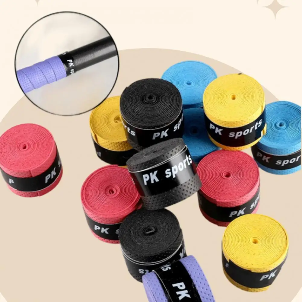 

5 шт., лента для захвата ракетки для бадминтона, противоскользящая, впитывающая пот, противоударная, дышащая, эластичная, для удочки, теннисная ракетка, весло Overg