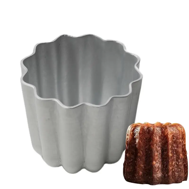 Aluminum Alloy Cake Mold Wavy Edge Round Bake Pan Baking Supplies Kitchen Bakeware Handmade Crafts Nonstick Candy Mold For Famil