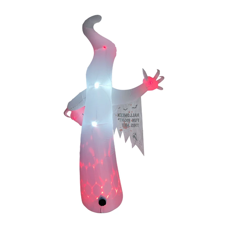 2.4 متر/8FT هالوين تضخيم مخيف شبح نموذج ديكور مع أضواء LED لجميع القديسين في الهواء الطلق ساحة حديقة الحديقة مخيف الديكور الدعامة #5