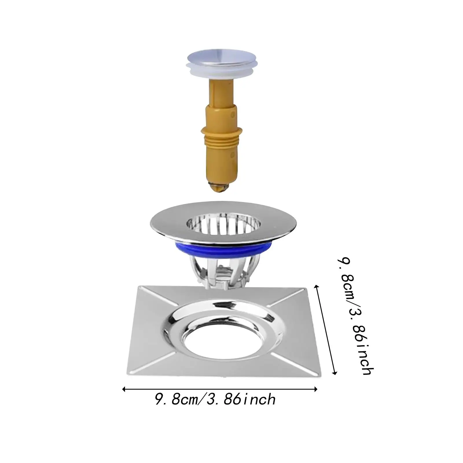 Núcleo de drenagem de piso resistente a odor, plugue de drenagem de piso, leve, drenagem rápida,