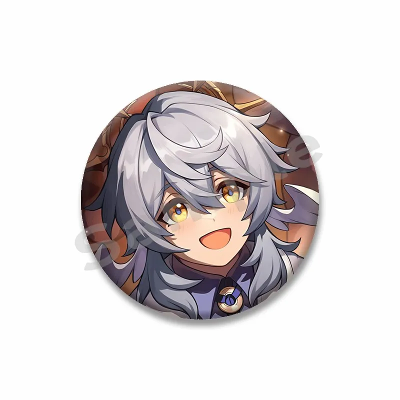 Honkai Star Rail Sunday Round Brooch, Cute Design