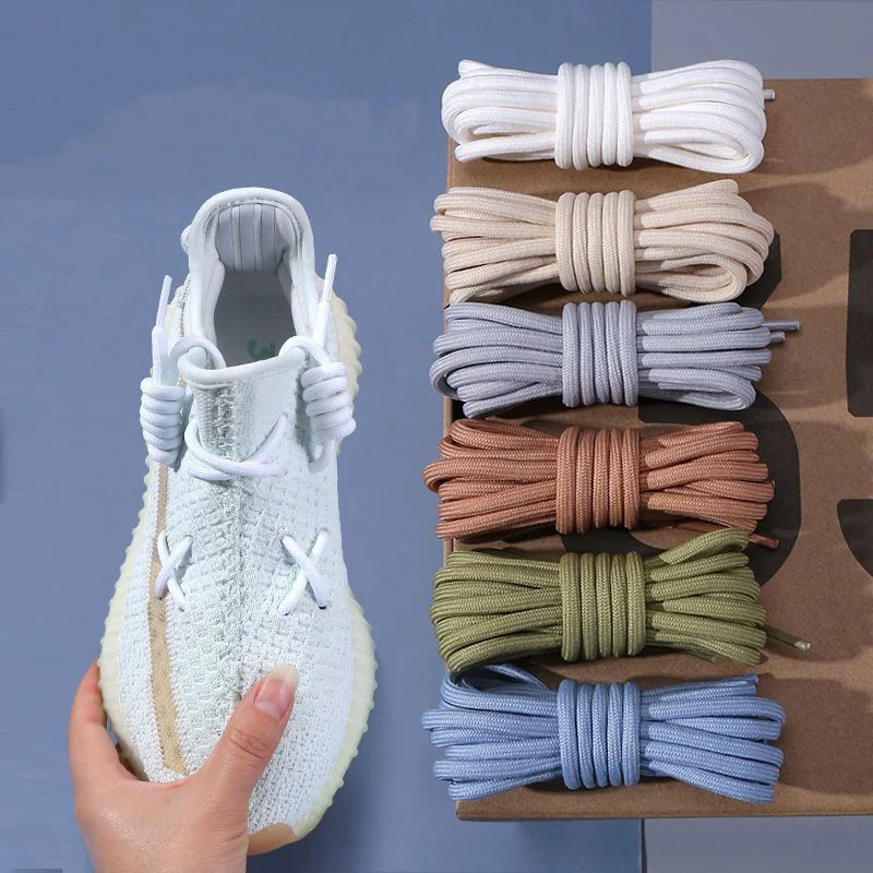Bold Round Shoelaces Polyester Solid Classic ​Durable Shoe Lace for Sport Shoe Boot Sneaker Shoe Strings Accessories 1Pair Laces