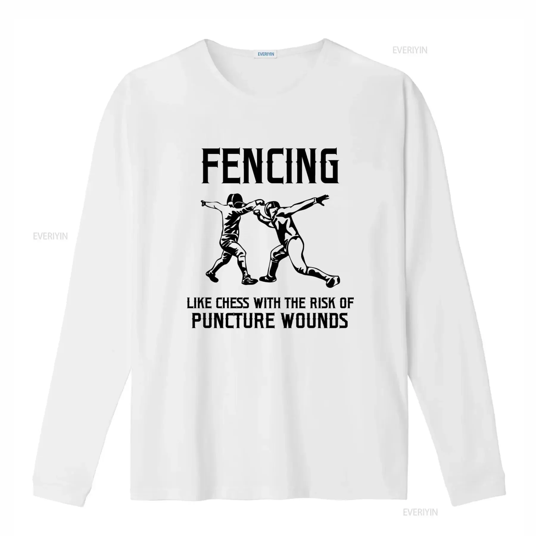 Fencing Like Chess With The Risk Of Puncture Wounds T Shirt vintage Washed Stylish Versatile Soft Slightly Casual homme