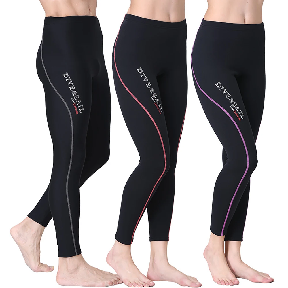 

Mens Womens 1.5mm Neoprene Wetsuit Pants Split Couple Trousers For Surfing Scuba Snorkeling Diving Cold-proof Warm Diving Pants