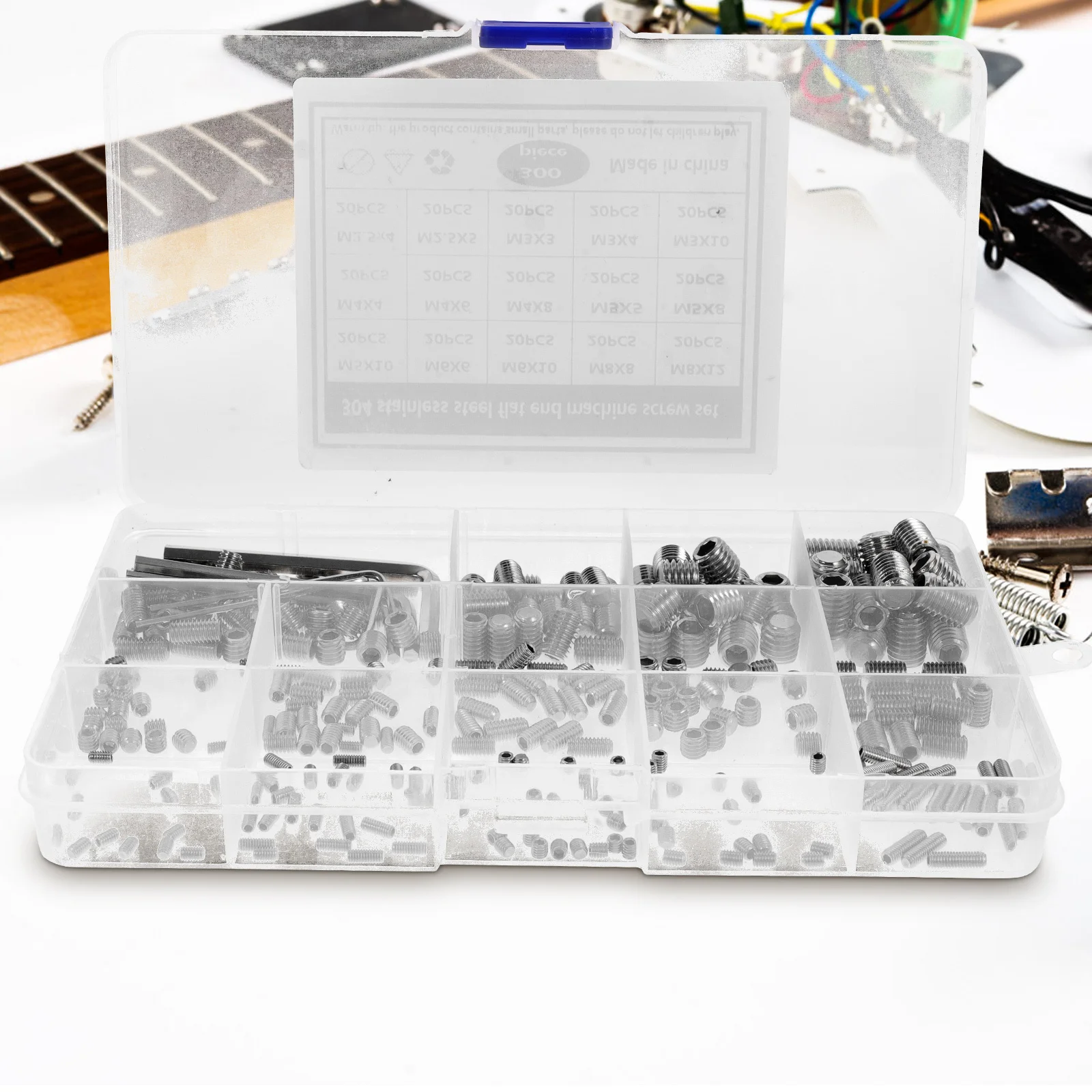 

1 Set Electric Replacement Saddles Hexagon Parts Metal Accessories Saddle System Replacement Parts Stainless Steel For Guitar