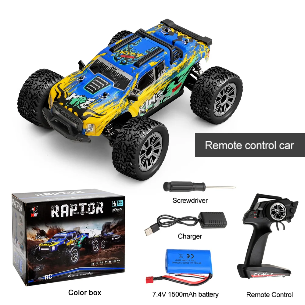 WLTOYS 1/16 RC voiture 35 KM/h 164018 4WD véhicule tout-terrain 2.4GHZ 1500mAh 80M Distance camion RC brossé