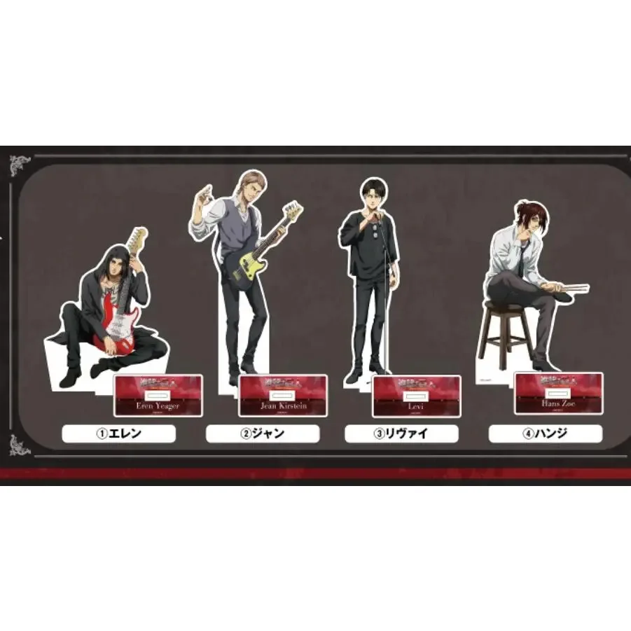 Anime Jean Kirstein Action Figure Doll Levi Ackerman Eren Yeager Acrylic Stand Model Plate Cosplay Toy for Gift