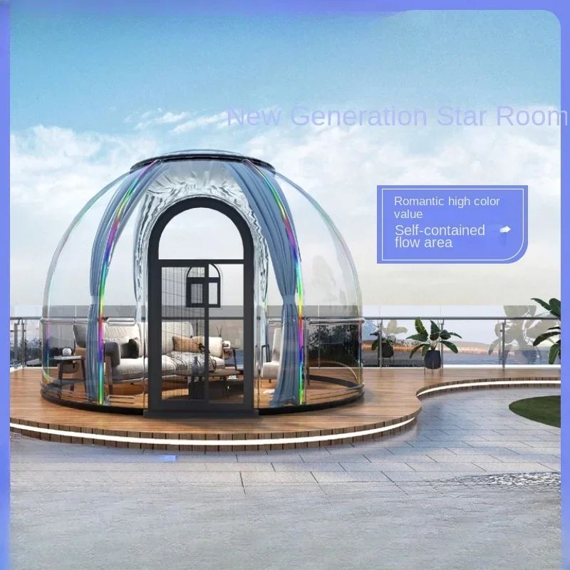 Bubble House Outdoor Transparent Star Room B & B Hotel Dining Outdoor Courtyard Mobile Sun Room Tent