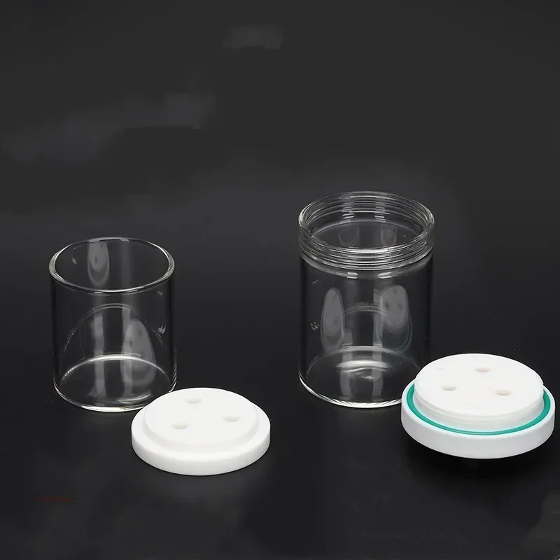 Micro non sealed electrolytic cell/three electrode thickened glass electrolytic cell