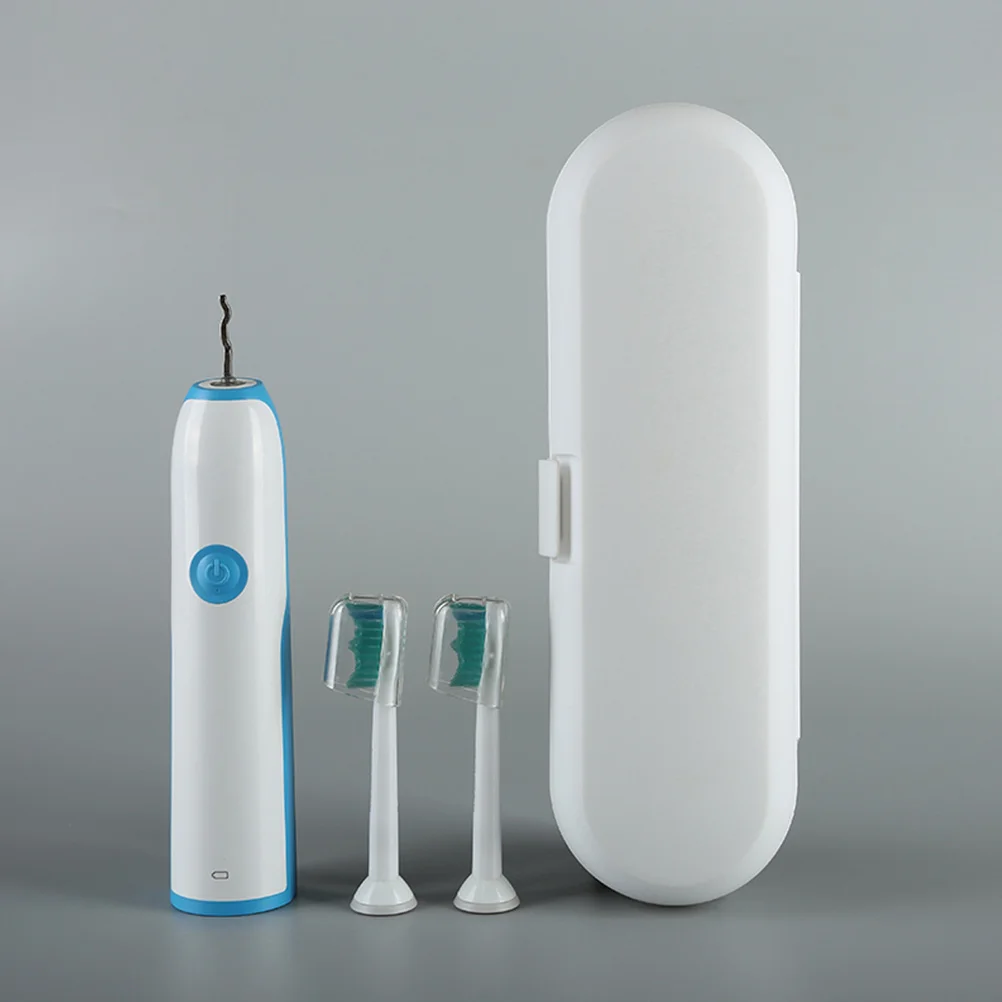 

Toothbrush Travel Holder Case Compact Design White PP Material Odorless Safe Storage Box for Toothbrush and Small Items Double