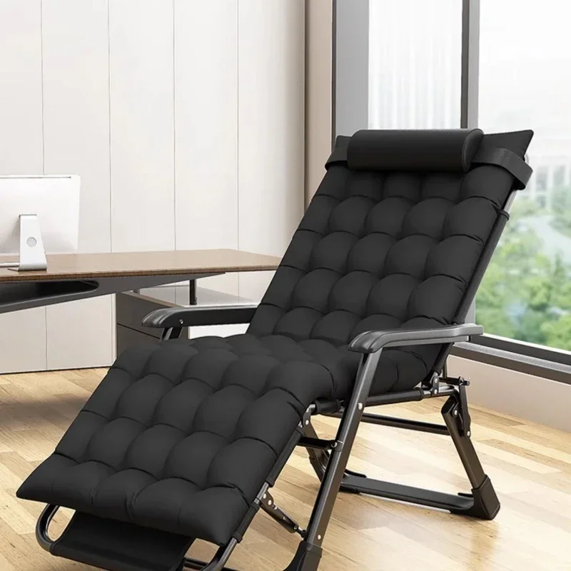 

Lunch Break Folding Recliner Backrest Lazy Beach Chair Leisure Cool Recliner Bed Portable Home Balcony Marching Bed Home Camping