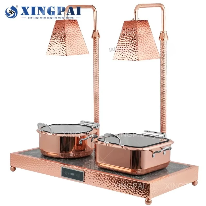 Restaurant Supplies Stainless Steel Buffet Insulation Station Food Warmer Lamp for Buffet Catering