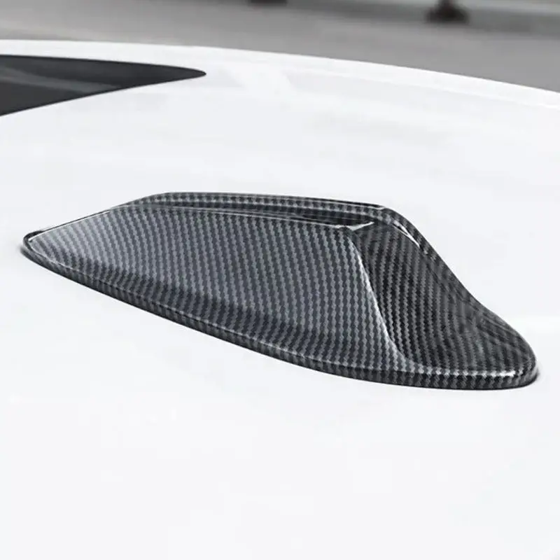 For BMW G20 G28 G42 G22 M3 G80 i3 i01 X5 X6 2023 2024 Car Roof Shark Fin Antenna Aerials Cover ABS Carbon Texture/Glossy Black view 5