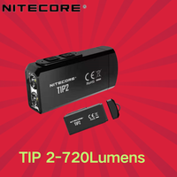 NITECORE TIP2 Keychain Light 720 Lumens Utilizes 2 x CREE XP-G3 S3 LED Rechargeable Dual-Core Magnetic Powerful Torch Flashlight