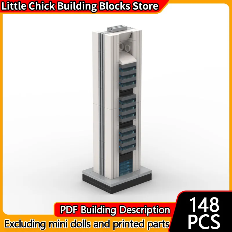 

City Street View Model MOC Building Bricks City Torre Cepsa Modular Technology Children Holiday Gifts Assemble Toys Suit