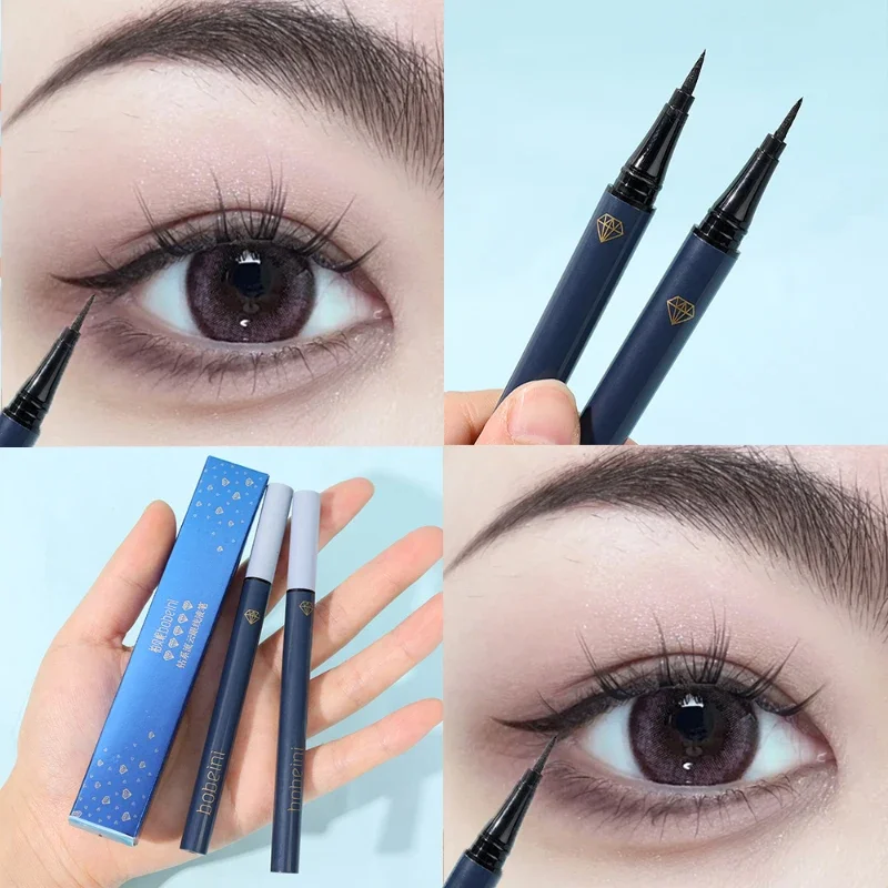 Ultradünner, wasserfester, flüssiger Eyeliner-Stift, langlebig, schnell trocknend, glatt, matt, Eyeliner, zart, kein Ausblühen, Kosmetik-Werkzeug