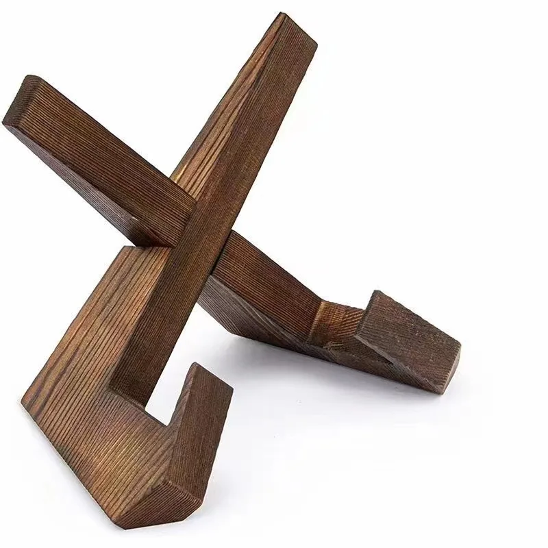 Wooden Cookbook Stand Flat Stand Base