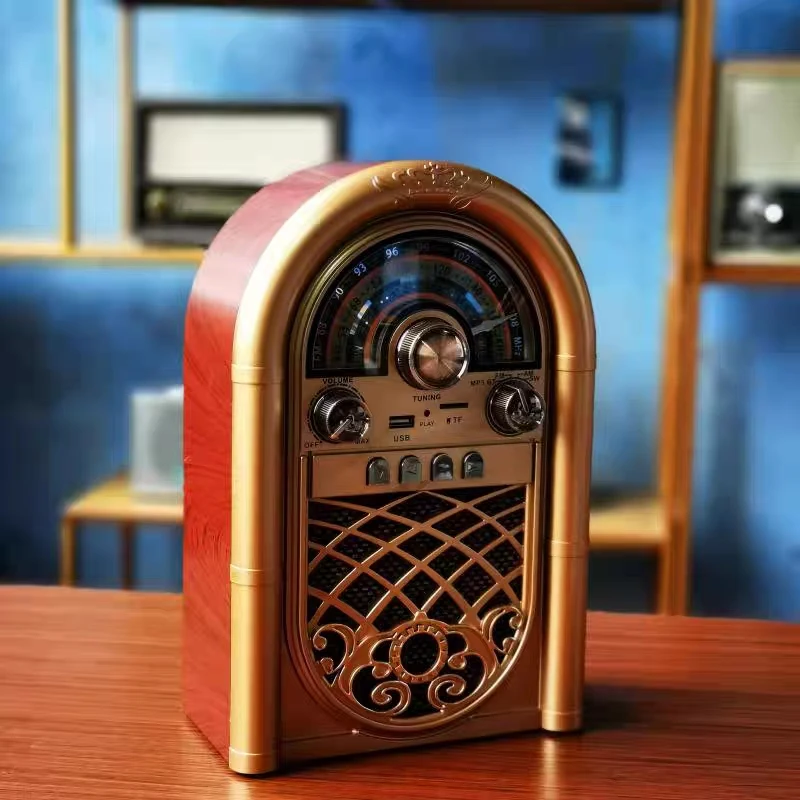 Retro Nostalgic Old People Bluetooth Sound Box FM/AM/SW 3 Band Can Insert TF Card and USB Flash Drive Battery Capacity of 1200MA