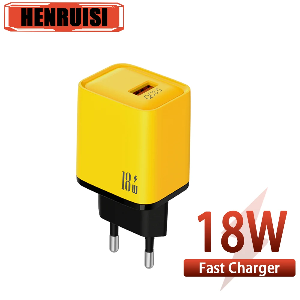 18W USB Charger Fast Charging Quick Charge3.0 For iPhone14 Huawei Samsung Xiaomi 13 Travel Adapter Macbook Mobile Phone Charger