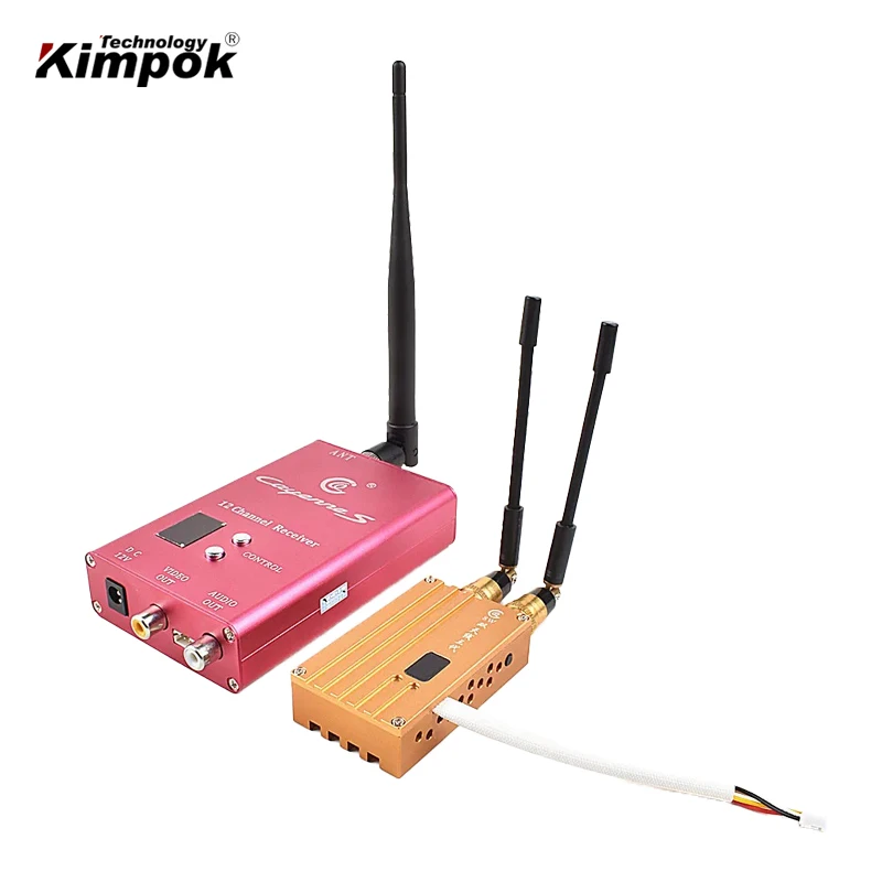 40km 1.2Ghz 1.3Ghz FPV UAV Video Transmitter and Receiver with 8W Drones Video Link 8 Channels