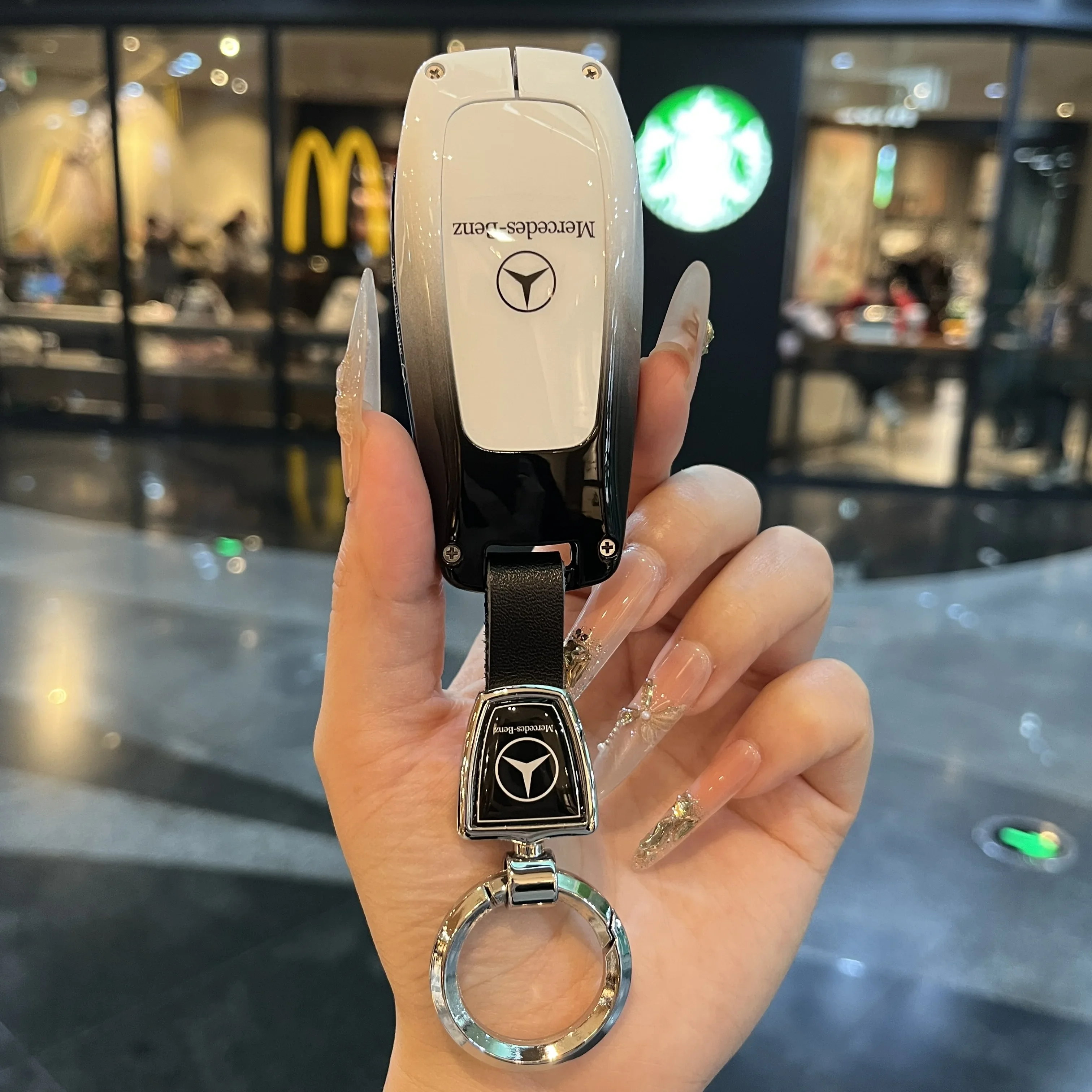 3 Buttons Car Smart Card Key Case Shell for Mercedes for Benz A C E S G Class GLC CLE CLA GLB GLS W177 W205 W213 W222 X167 AMG