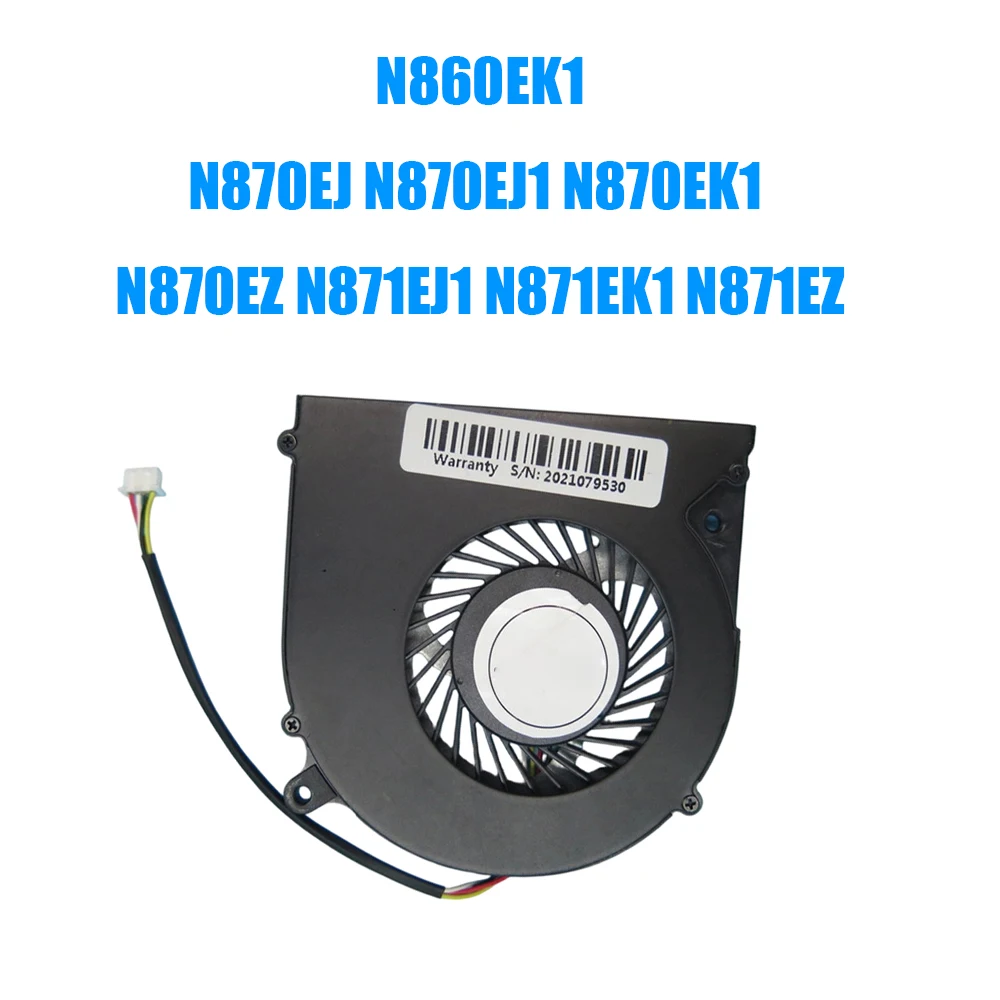For Clevo N860EK1 N870EJ N870EJ1 N870EK1 N870EZ N871EJ1 N871EK1 N871EZ DC5V 0.5A 4PIN 4Lines Laptop CPU Fan New