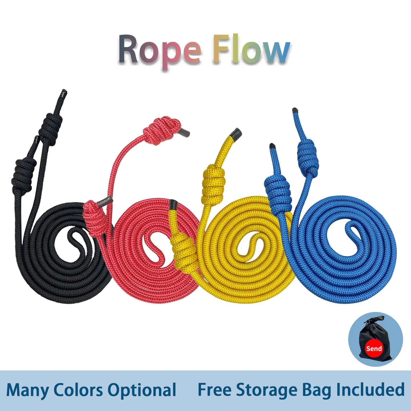 Flow Rope，Weighted Jump Rope，Wrist, Shoulder & Neck Rehab Trainin，Swing Rope，Freestyle Skipping Rope