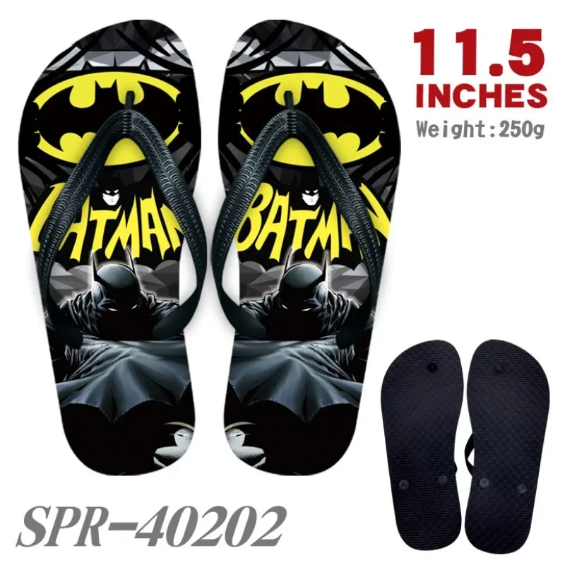 Marvel Peripheral Slippers Superhero Cartoon Clip Foot Slippers Fashionable Trend Sandals Creative Leisure Home Shoes Flip-flops