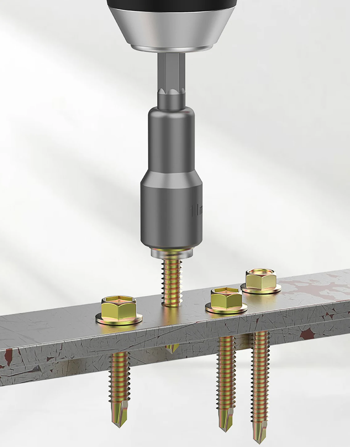 六角穴スリーブビットセット,ドリル,衝撃ドライバー,ドリルツール用ナットドライバー,長さ65mm, 100mm, 5mm-14mm
