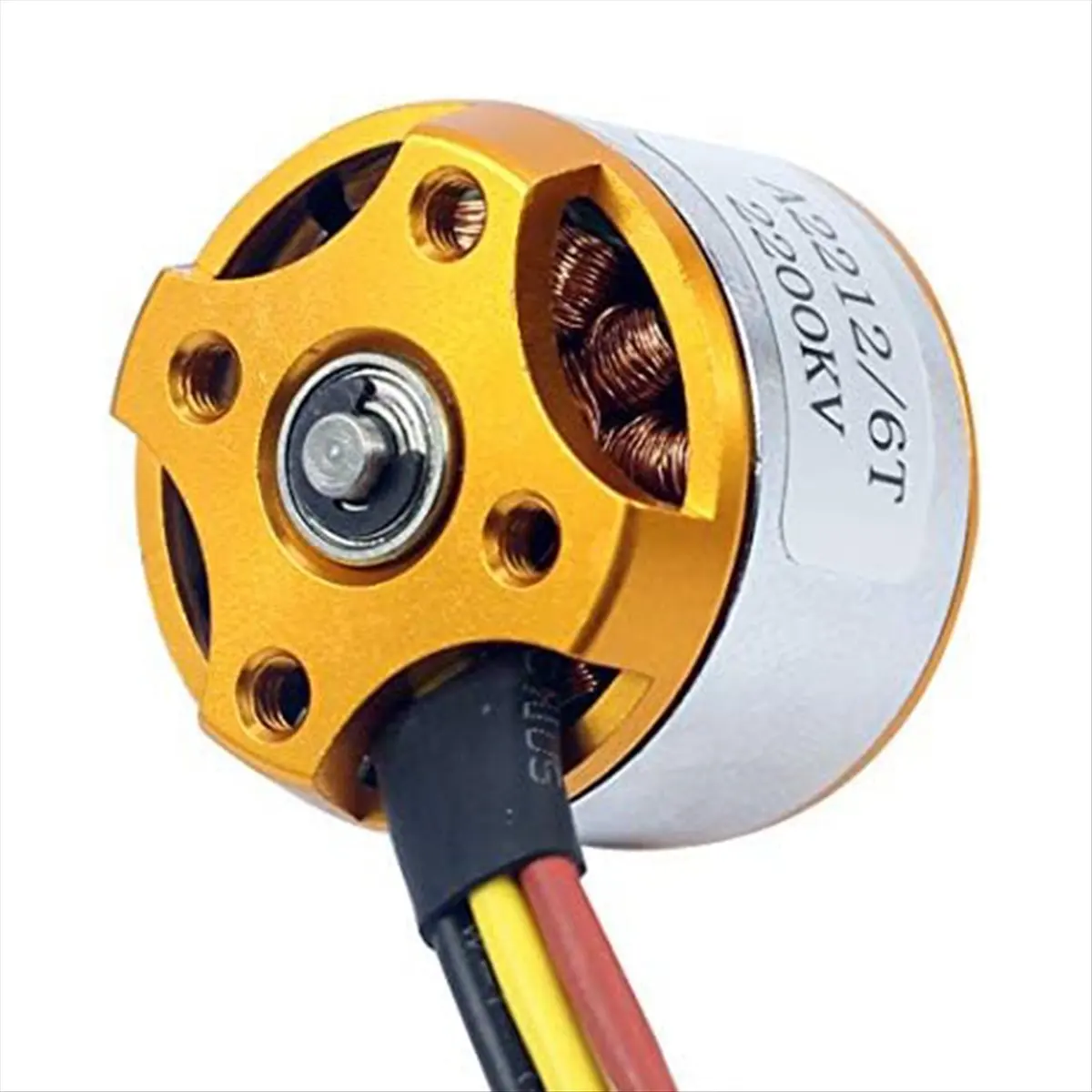 AAAE 4 Pcs 2212 2200KV Brushless Motor with Mounts 6T for DIY RC Aircraft Plane Multi-Copter Quadcopter Drone